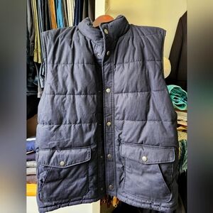 GAP midweight men's midnight blue vest jacket